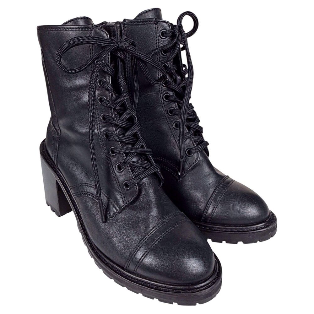 Thursday Boot Company Rebel Leather Ankle Boots Black Size 6